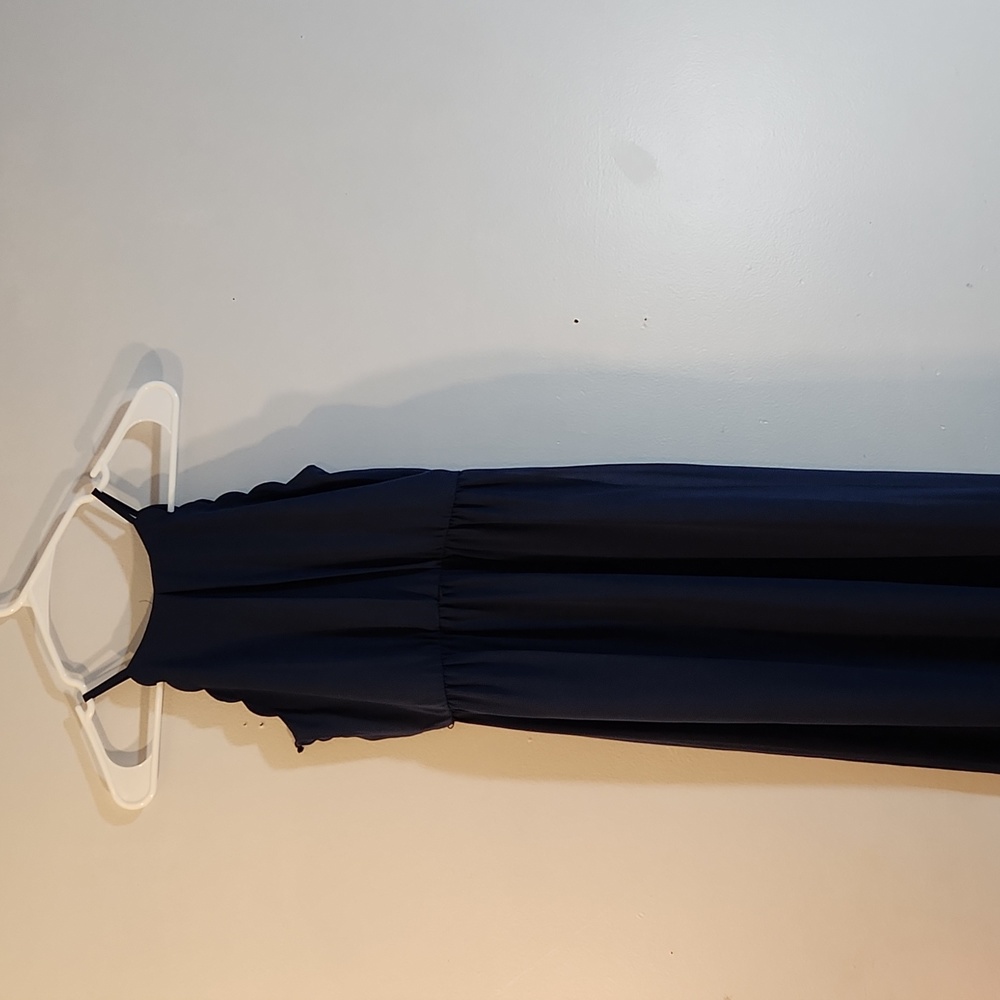 BCX girls long dress size 12 navy color
